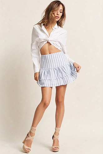 Stripe Drop-waist Skirt