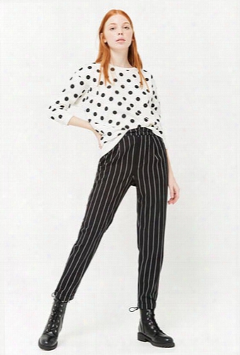 Stripe High-rise Pants