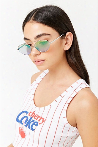 Tinted Oval Sunglasses