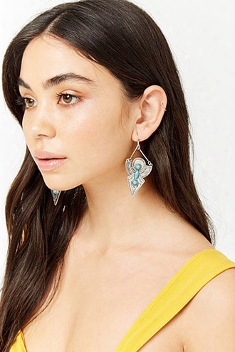 Tribal-inspired Faux Stone Drop Earrings