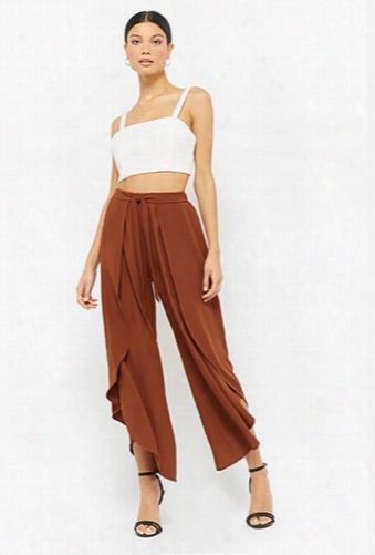 Tulip-hem Flare Pants