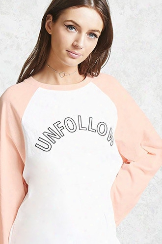 Unfollow Graphic Raglan Tee