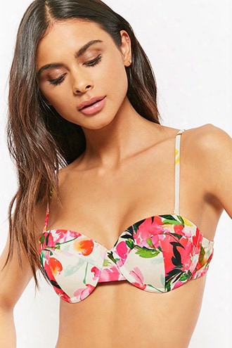 Unique Vintage Floral Bikini Top