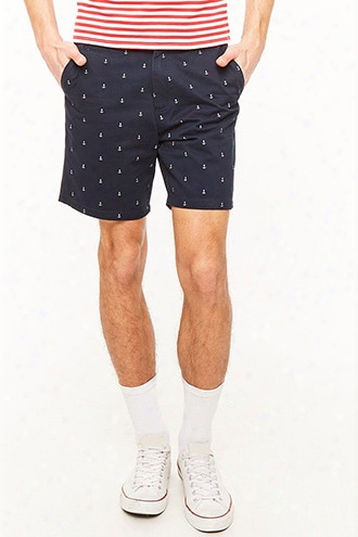 Anchor Print Shorts