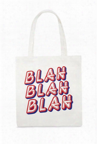 Blah Blah Blah Graphic Tote Bag