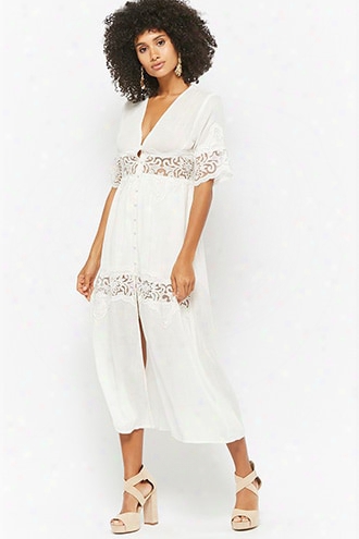 Button-front Maxi Dress