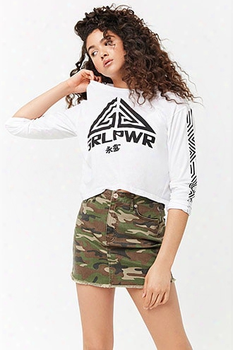 Camo Denim Mini Skirt