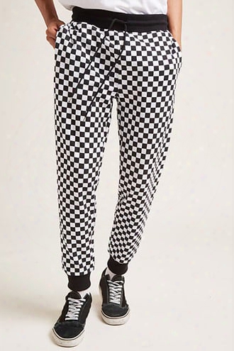 Checkered French Terry Joggers