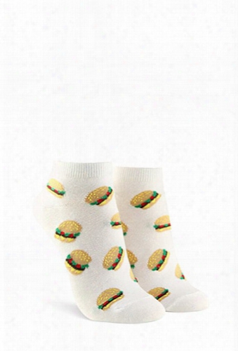 Cheeseburger Graphic Ankle Socks