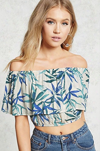 Contemporary Tropical Crop Top