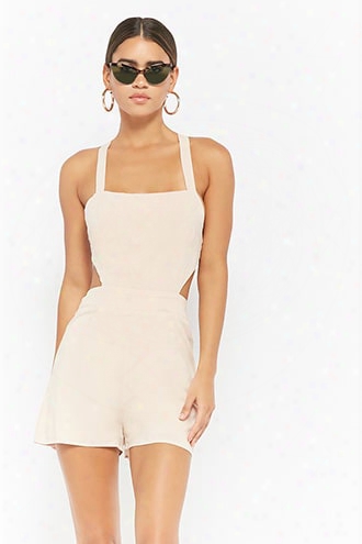 Cutout Waist Romper