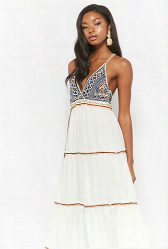 Embroidered Cami Maxi Dress