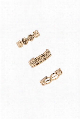 Etched Toe Ring Set