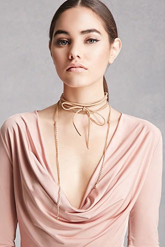 Ettika Suede Self-tie Choker