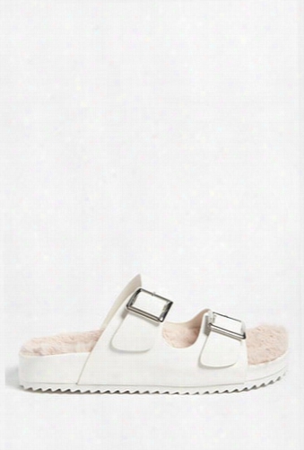 Faux Fur Sole Sandals