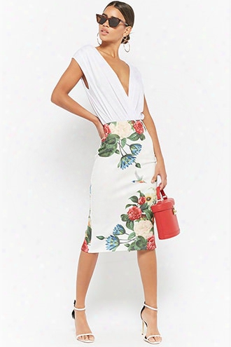 Floral Pencil Skirt