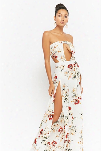 Floral Tube Maxi Dress