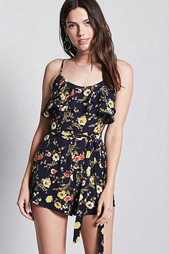 Flounce Floral Romper