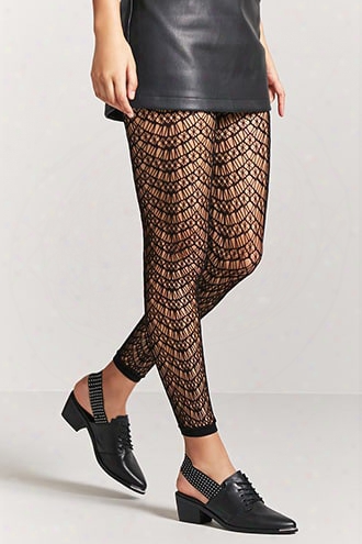 Footless Geo-cutout Tights