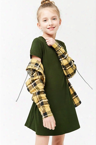 Girls Cutout Swing Dress (kids)