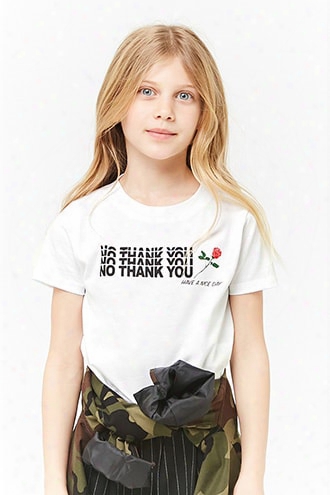 Girls No Thank You Have A Nice Day Graphic Tee