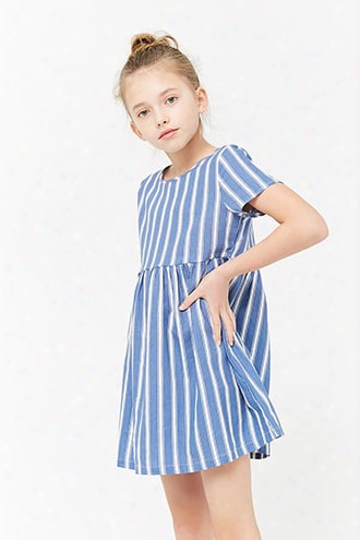 Girls Striped Linen Dress (kids)