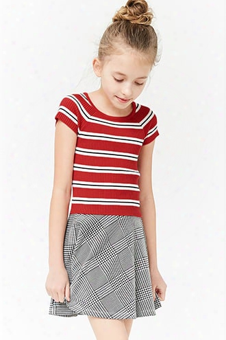 Girls Striped Sweater-knit Top (kids)