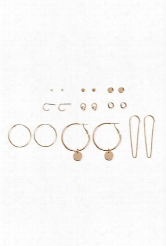 High-polish Earring Set