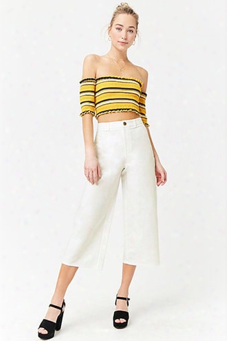 High-waist Gaucho Pants