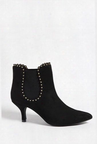 Lemon Drop Studded Faux Susde Booties