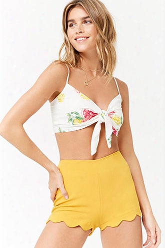 Lemon Graphic Crop Cami