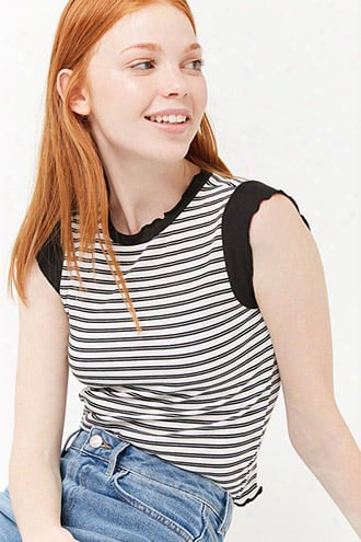 Lettuce Edge Stripe Top