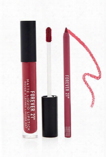 Liquid Lipstick And Liner Set