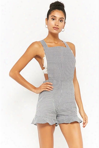 Oh My Love Gingham Seersucker Romper