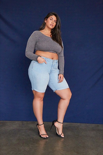 Plus Size Levis Shaping Bermuda Shorts