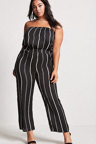 Plus Size Strapless Jumpsuit