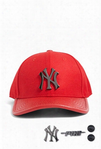Pro Standard New York Yankees Leather-brim Baseball Cap