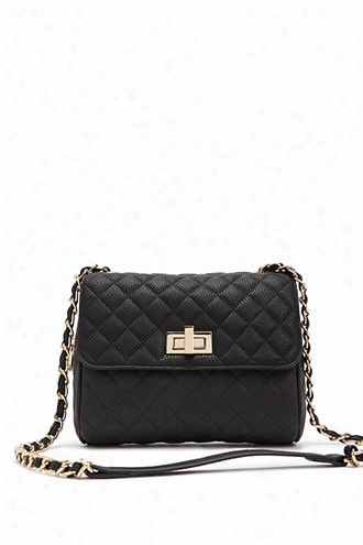 Quilted Faux Leather Crossbody