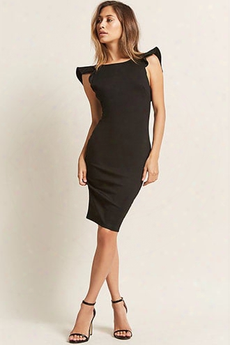 Ruffled Sheath Dress