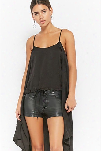 Satin High-low Tunic