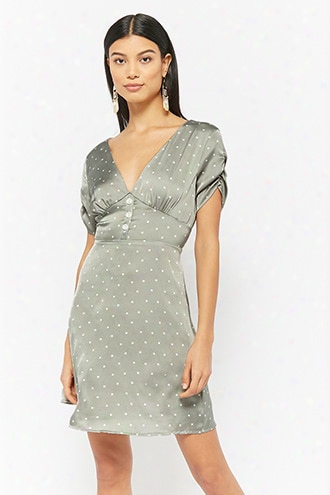 Satin Polka Dot Dress