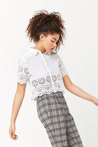 Scalloped Eyelet Shirt