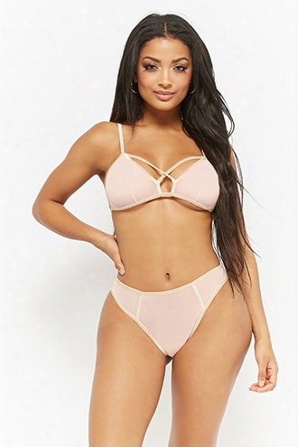 Sheer Mesh Metallic Bikini Panty