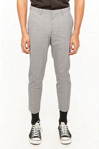 Slim-fit Glen Plaid Pants