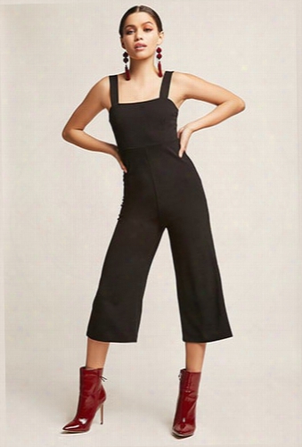 Square-neck Gauchos Jumpsuit