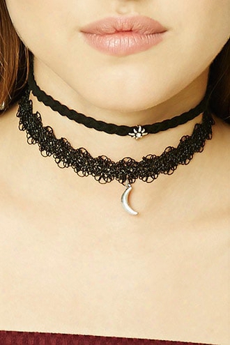 Star And Moon Choker Set