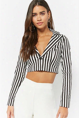 Striped Cropped Blazer