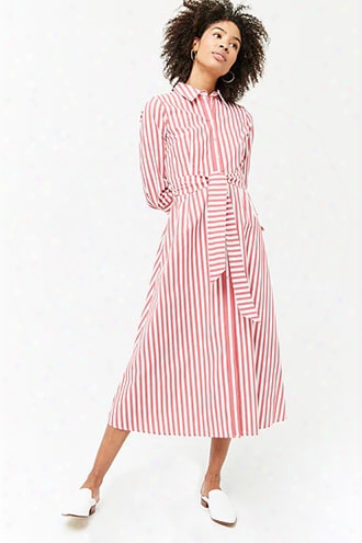 Striped Maxi Shirt Dress
