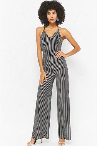 Striped Scoop Back Jumpsuit