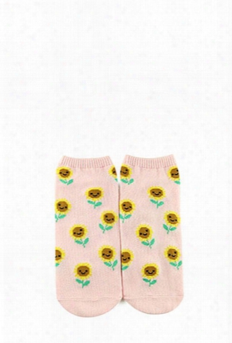 Sunflower Graphic Ankle Socks